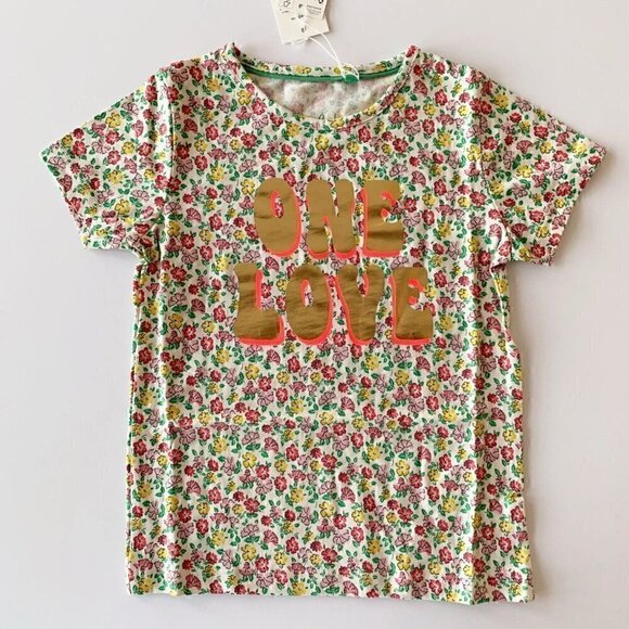 NWT Mini Boden One Love Floral Tee 5-6 Years - Picture 1 of 5